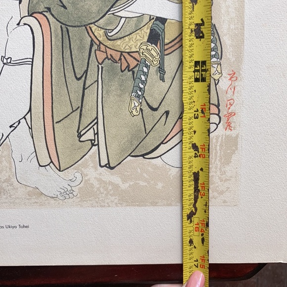 Japanese Woodblock Print by Toshusai Sharaku 13x17 - Picture 6 of 8